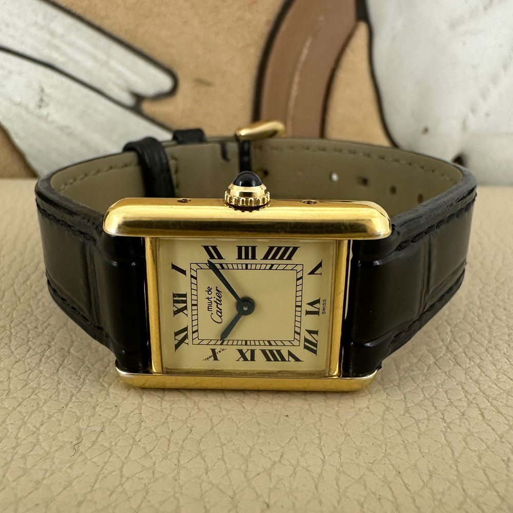 Cartier Must Tank Lady Vermeil 1613 6