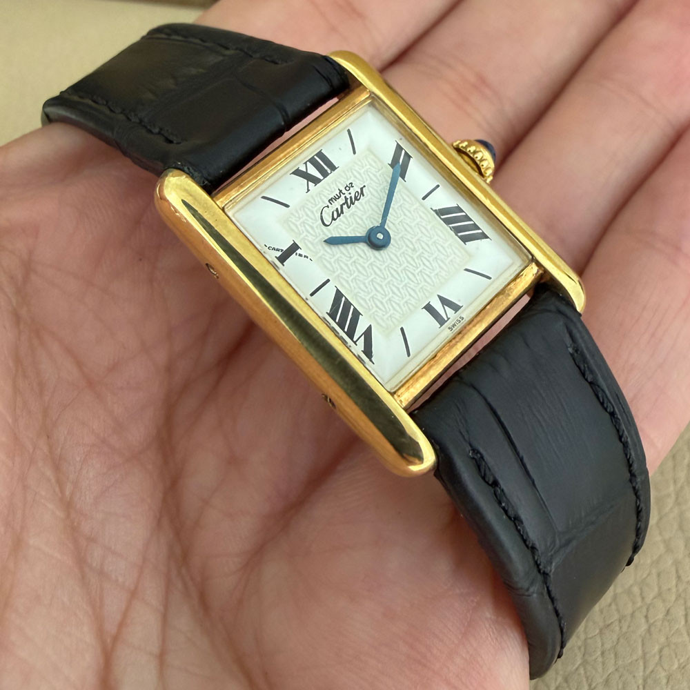 Cartier Must Tank Lady Vermeil 1613 9