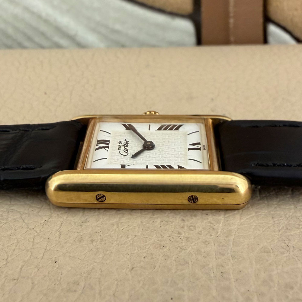 Cartier Must Tank Lady Vermeil 1613 10