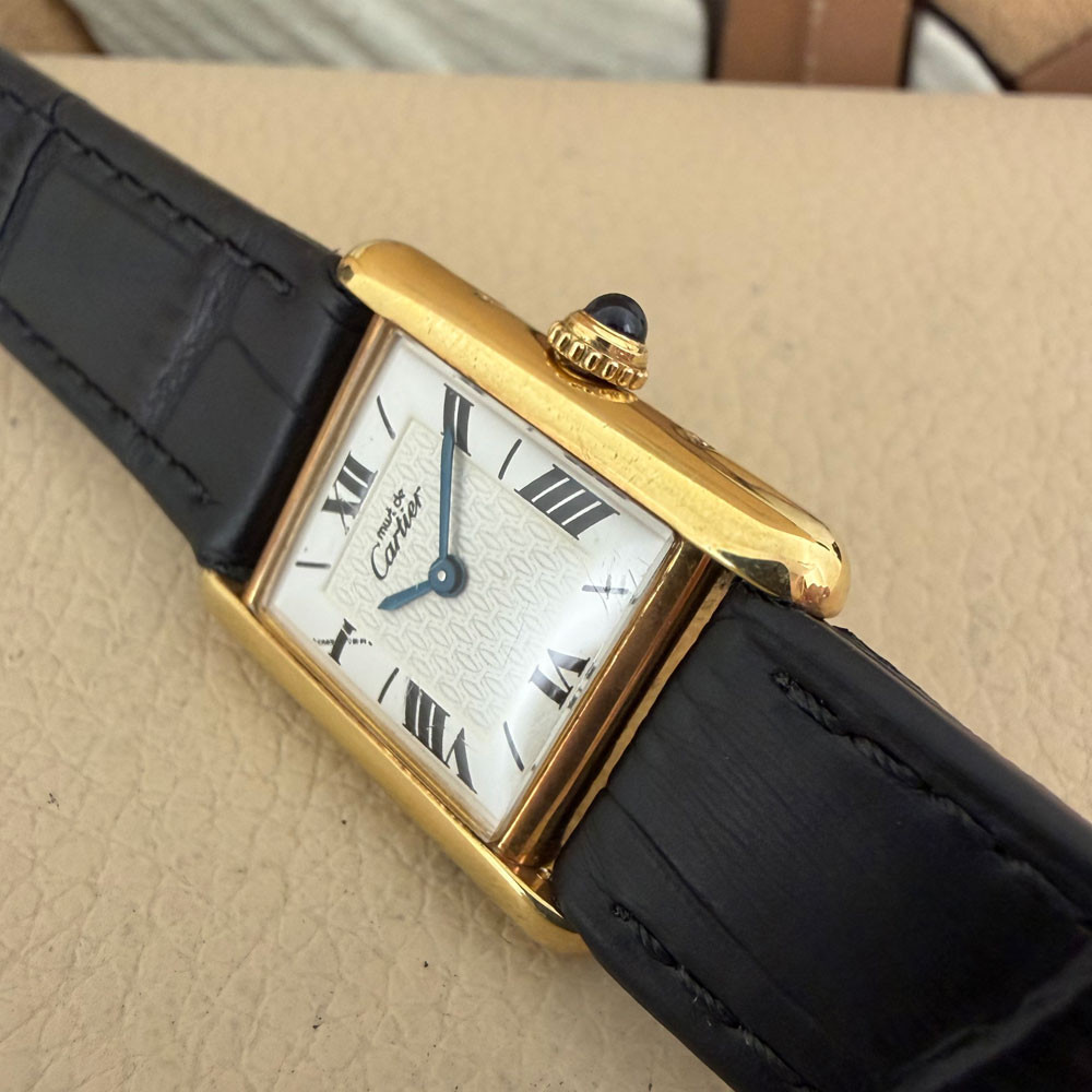 Cartier Must Tank Lady Vermeil 1613 12