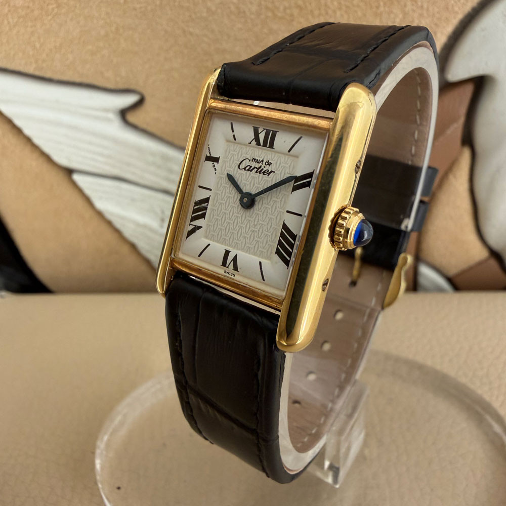Cartier Must Tank Lady Vermeil 1613 1