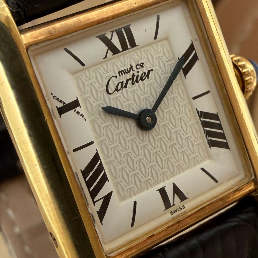 Cartier Must Tank Lady Vermeil 1613 5