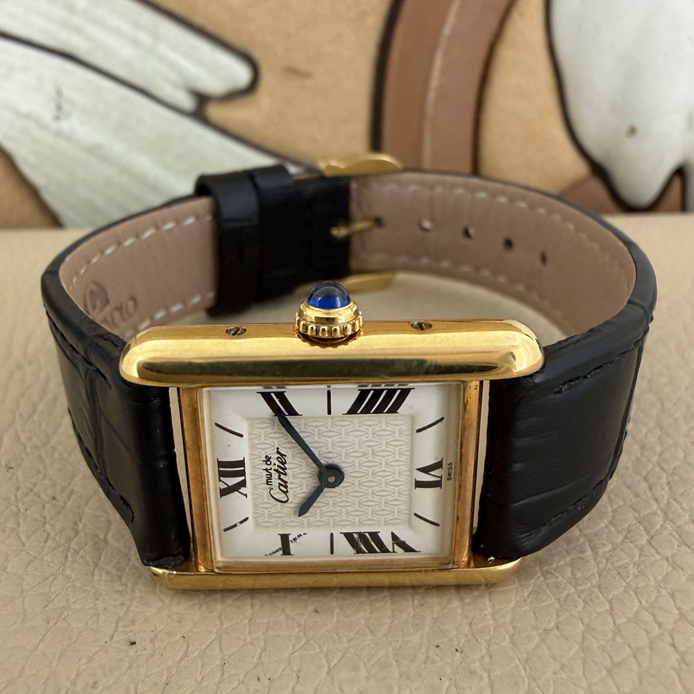 Cartier Must Tank Lady Vermeil 1613 6