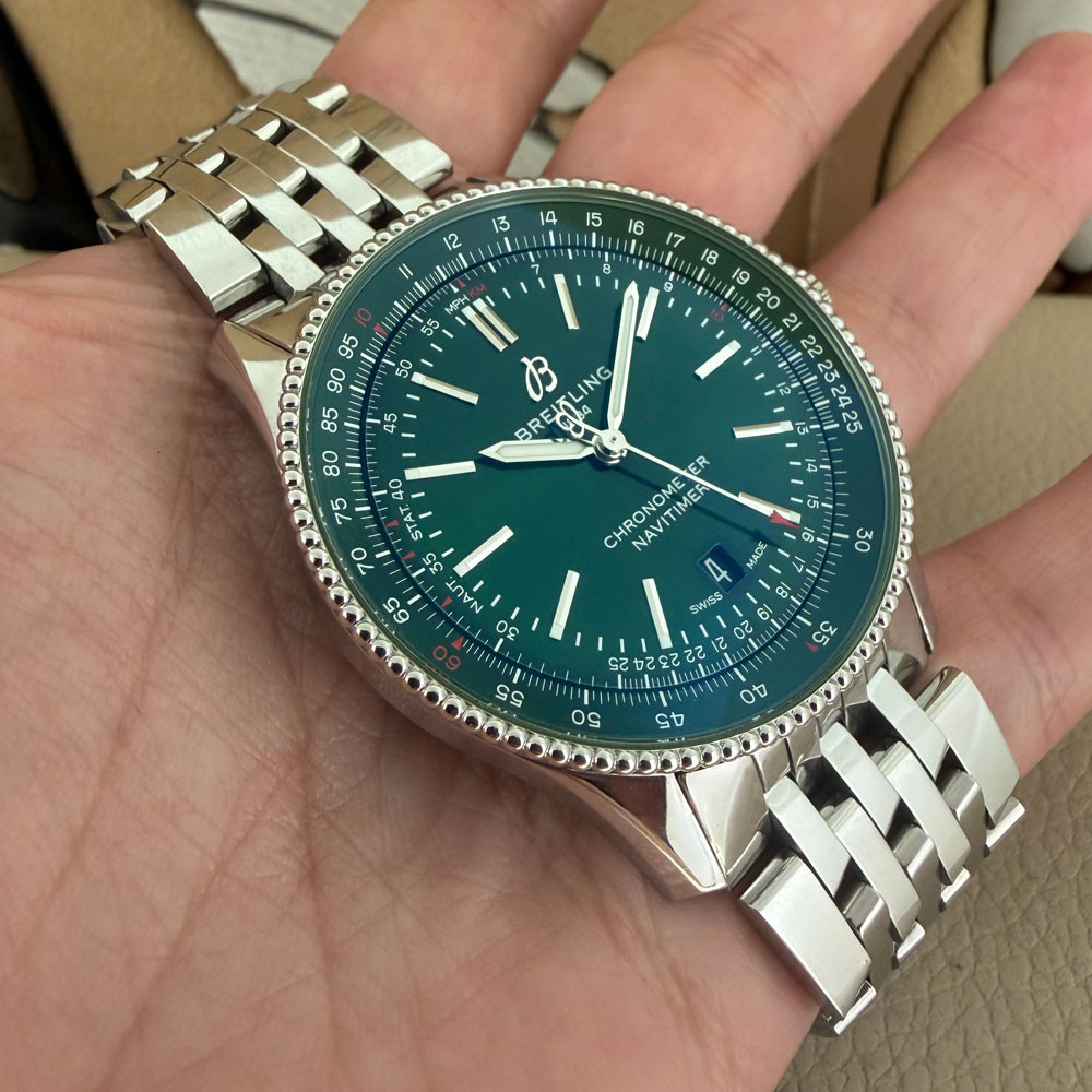 Breitling Navitimer Green Dial A17326 10