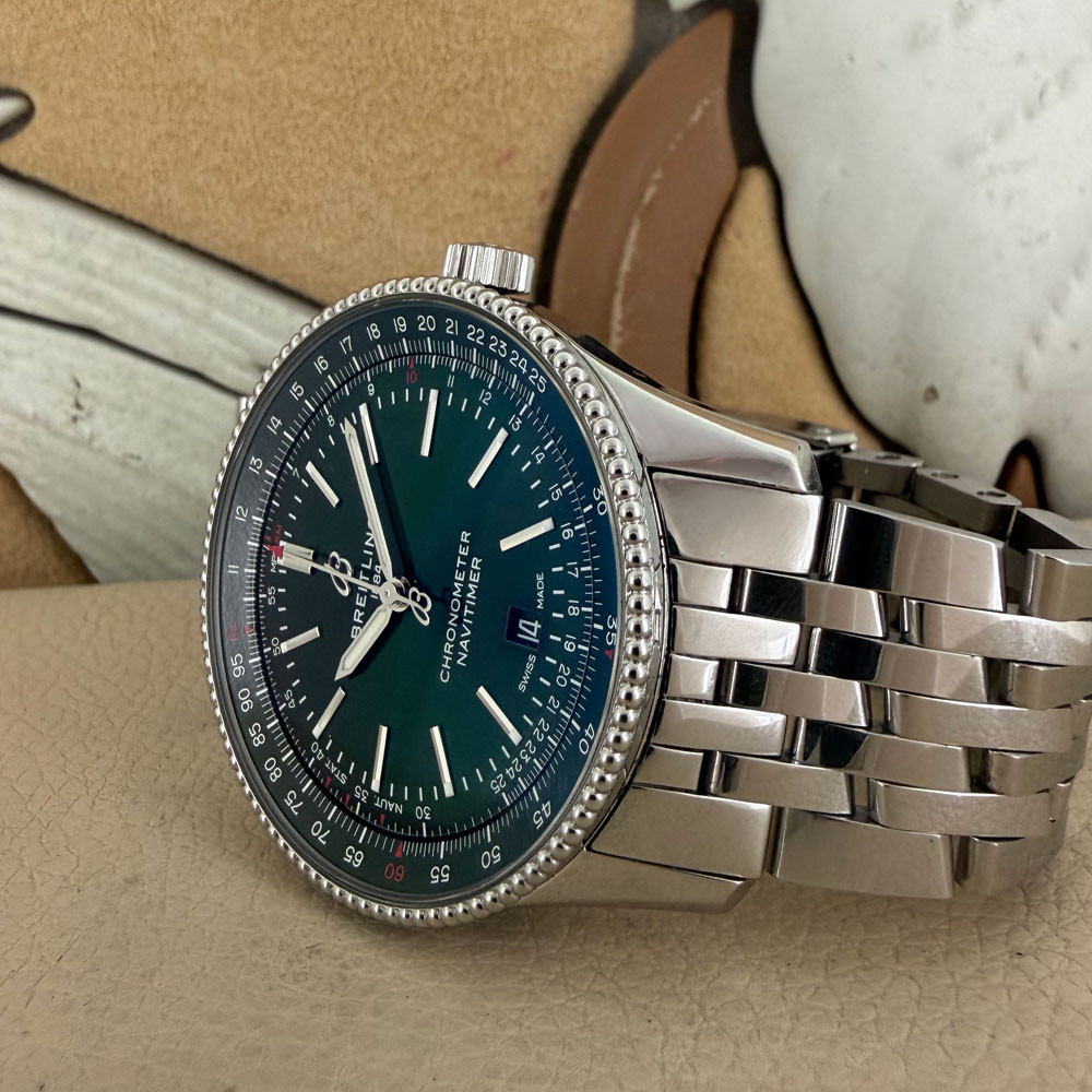 Breitling Navitimer Green Dial A17326 14