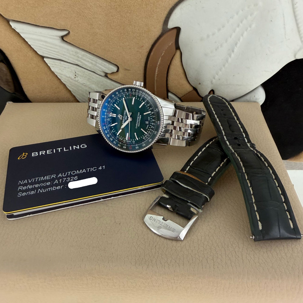 Breitling Navitimer Green Dial A17326 1