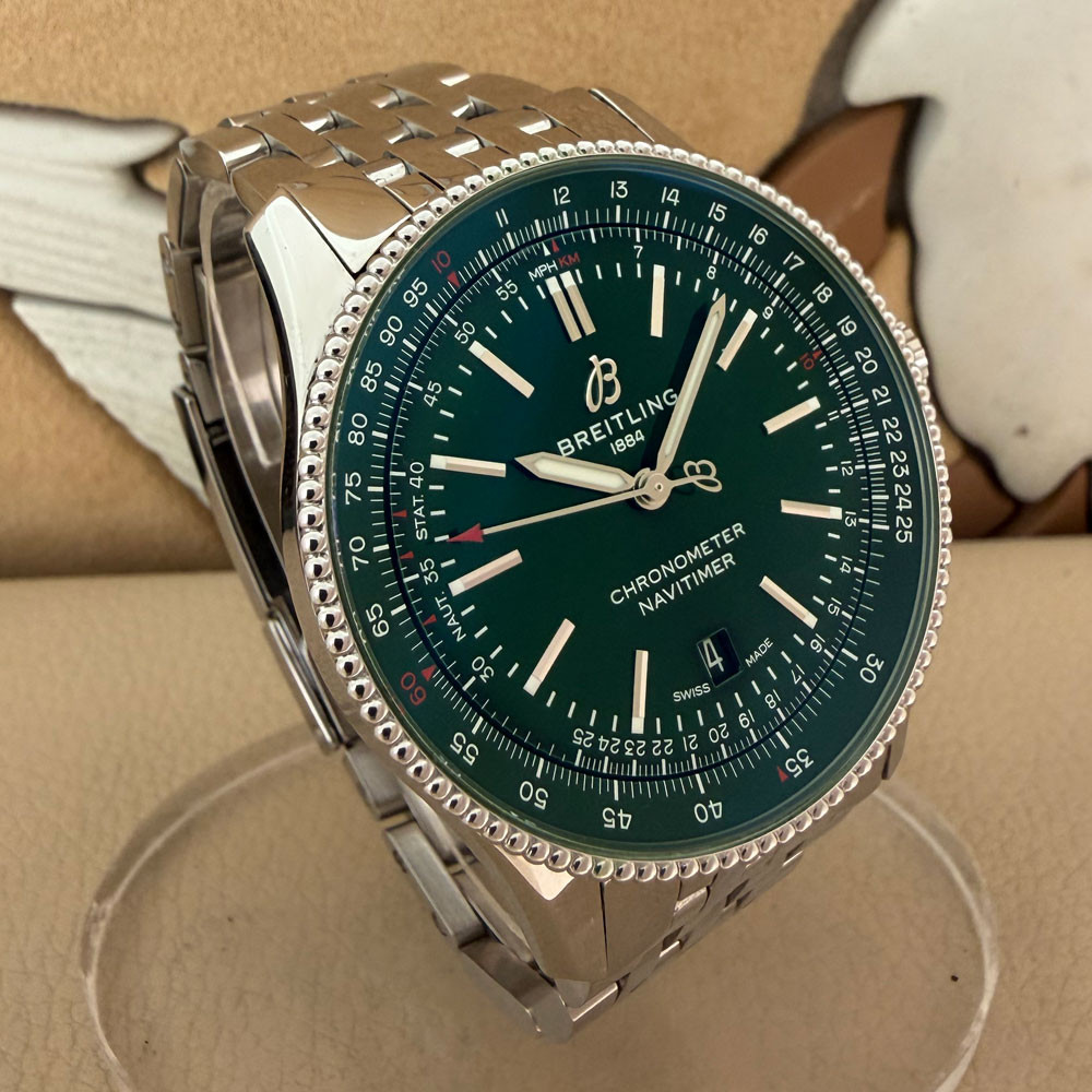 Breitling Navitimer Green Dial A17326 3