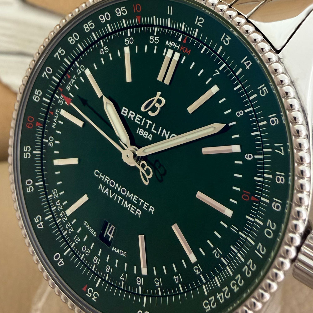 Breitling Navitimer Green Dial A17326 5
