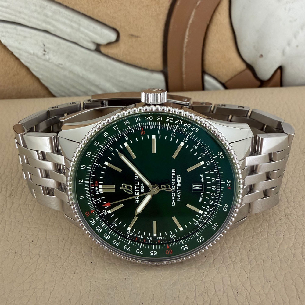 Breitling Navitimer Green Dial A17326 7