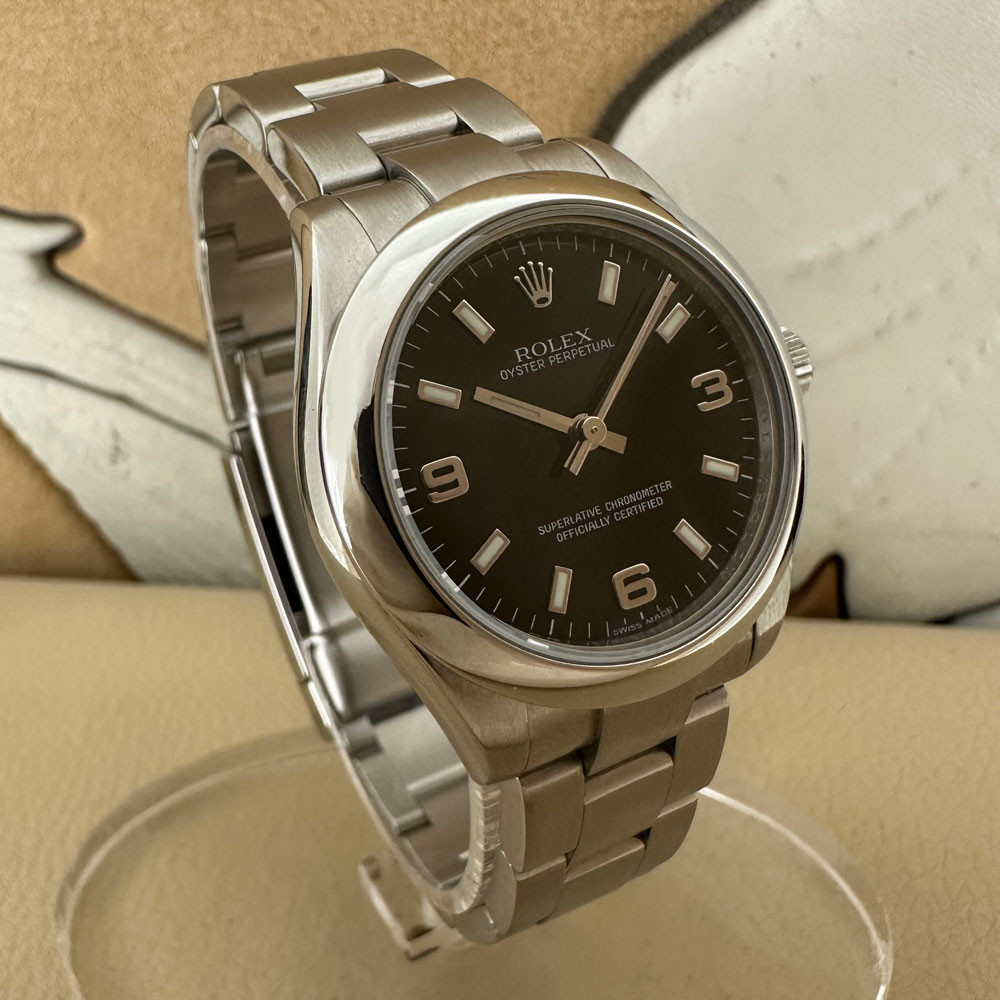 Rolex Oyster Perpetual 31mm Black 177200 3
