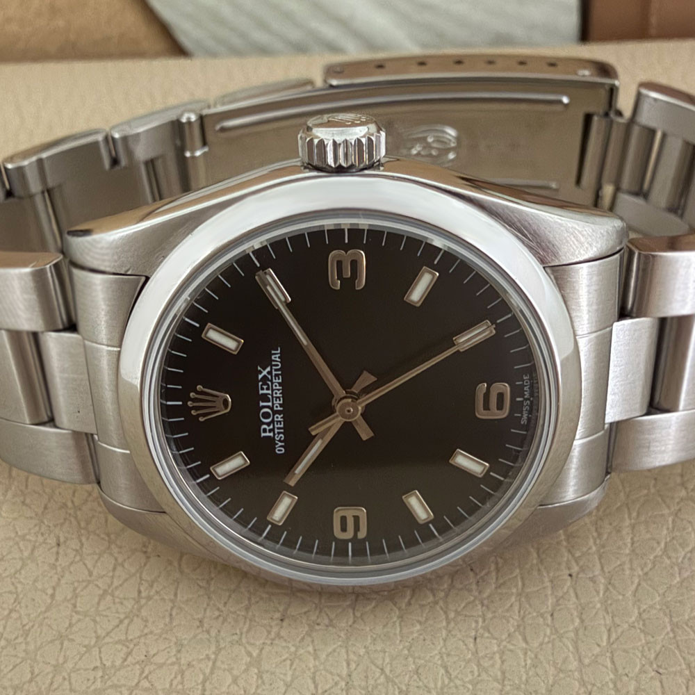 Rolex Oyster Perpetual 31mm Black 77080 15