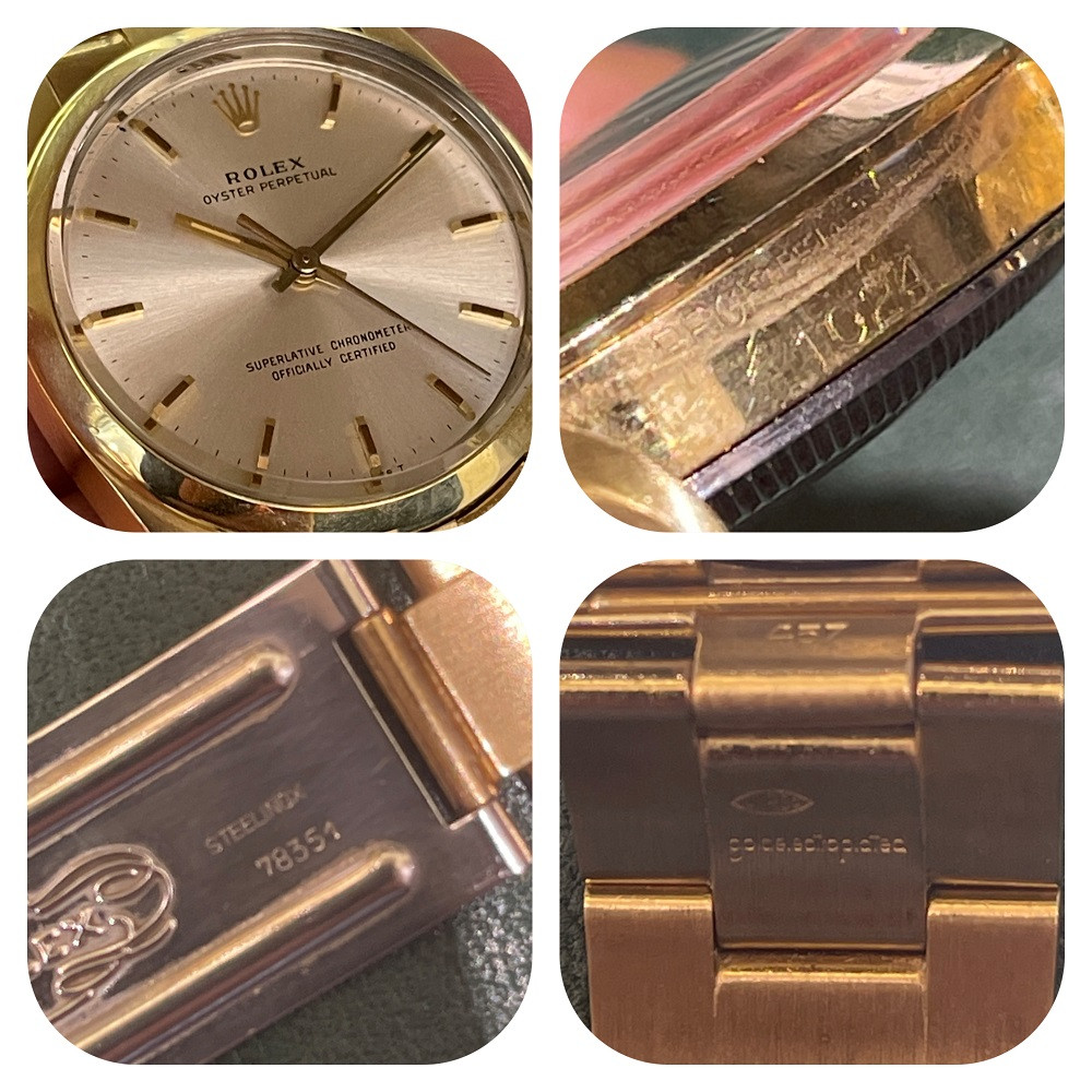 Rolex Oyster perpetual 34 Gold Plated 1024 1