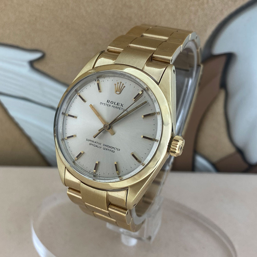Rolex Oyster perpetual 34 Gold Plated 1024 2