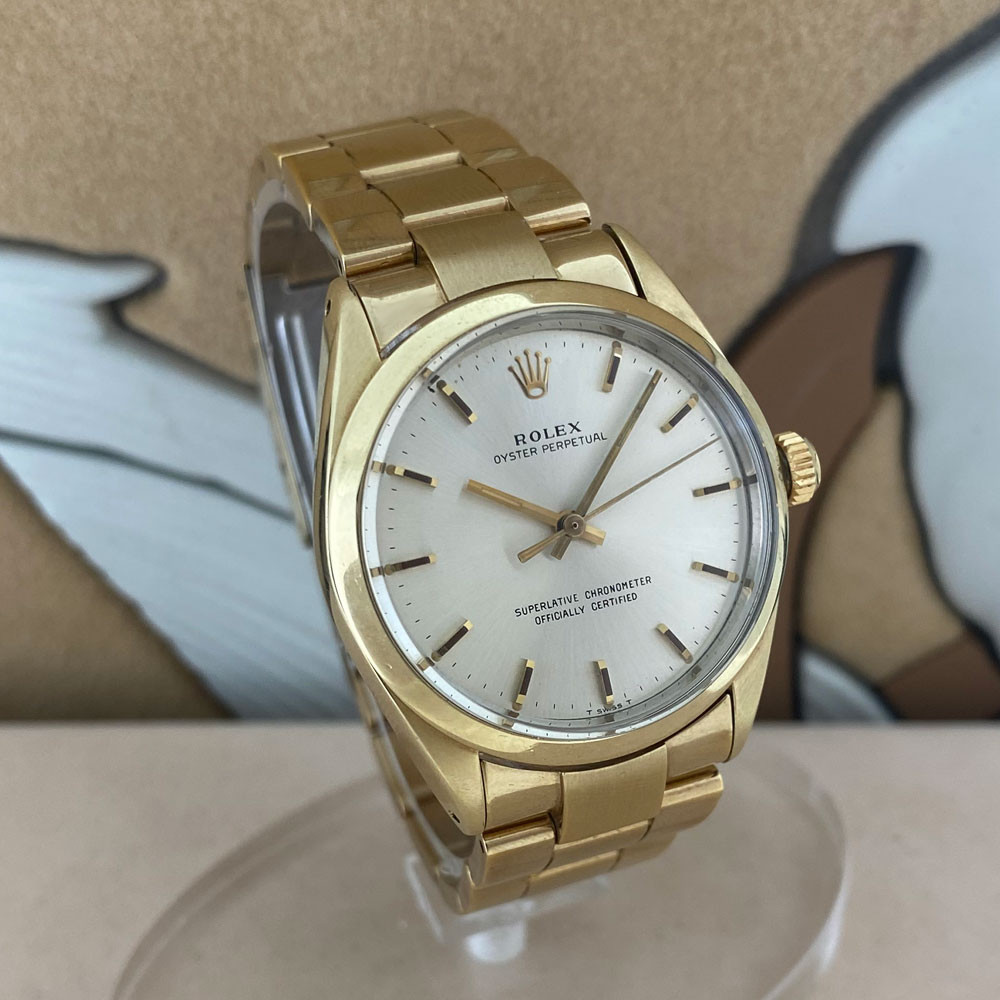 Rolex Oyster perpetual 34 Gold Plated 1024 3