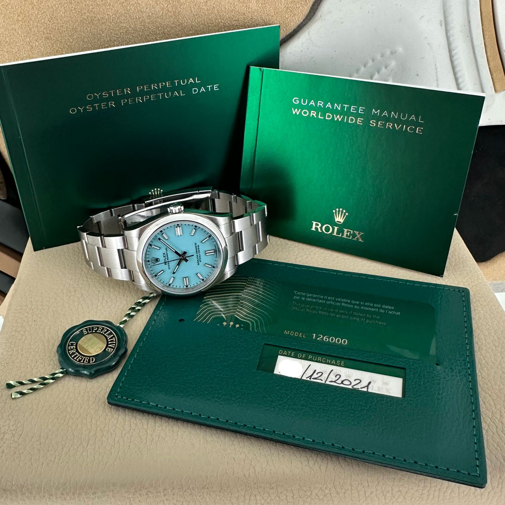 Rolex Oyster Perpetual 36mm Tiffany  126000 1