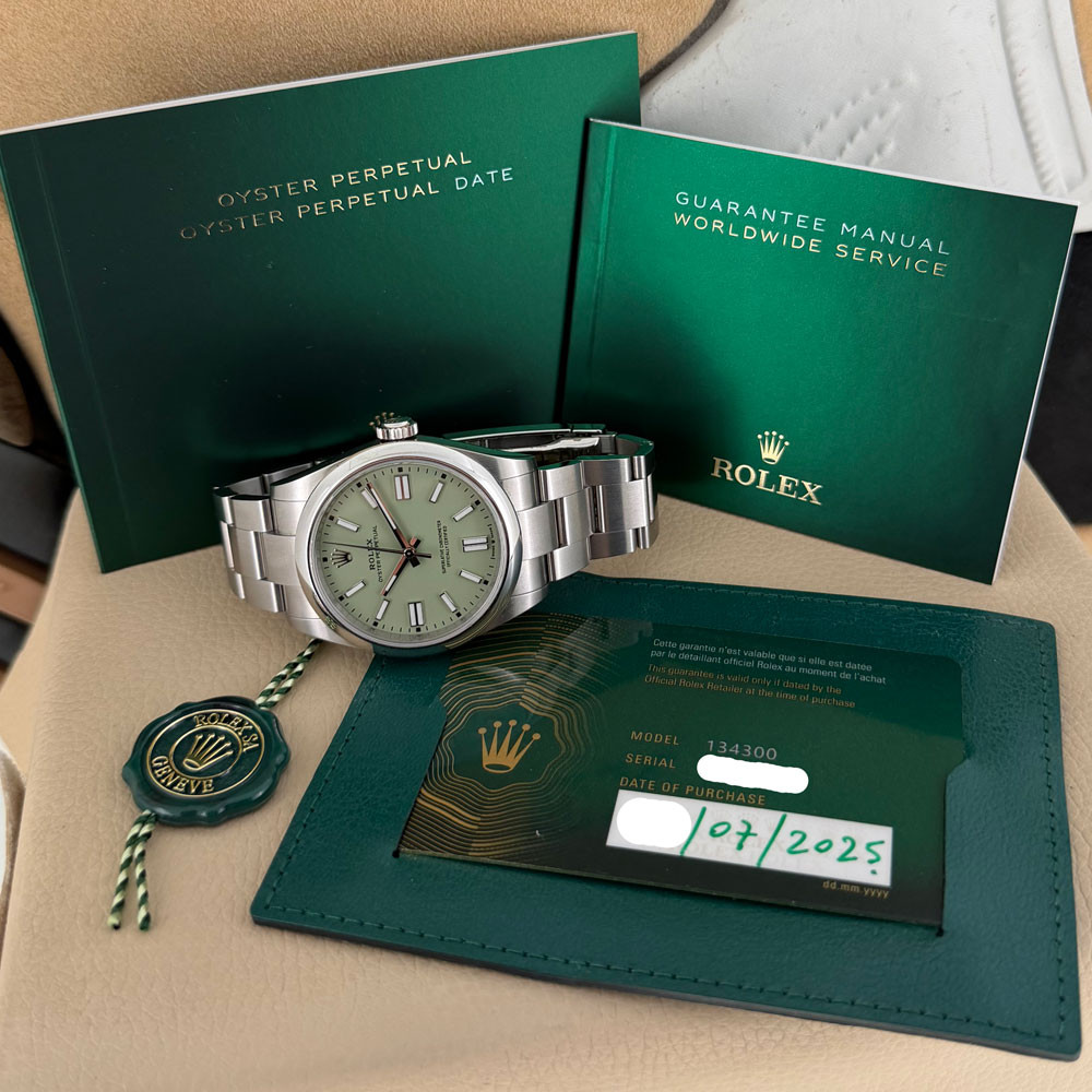 Rolex Oyster Perpetual 41 Pistachio 134300 1