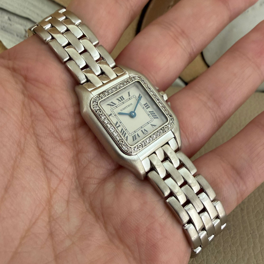 Cartier Panthere Lady Diamonds White Gold 1660 10