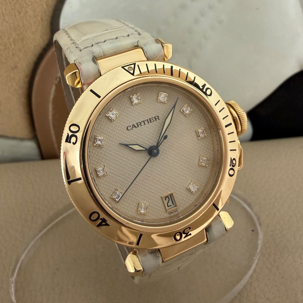 Cartier Pasha Diamonds Dial 1035 3