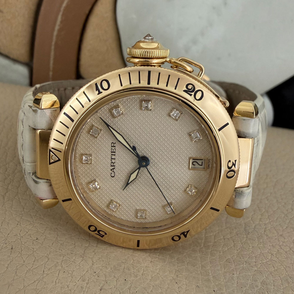 Cartier Pasha Diamonds Dial 1035 7