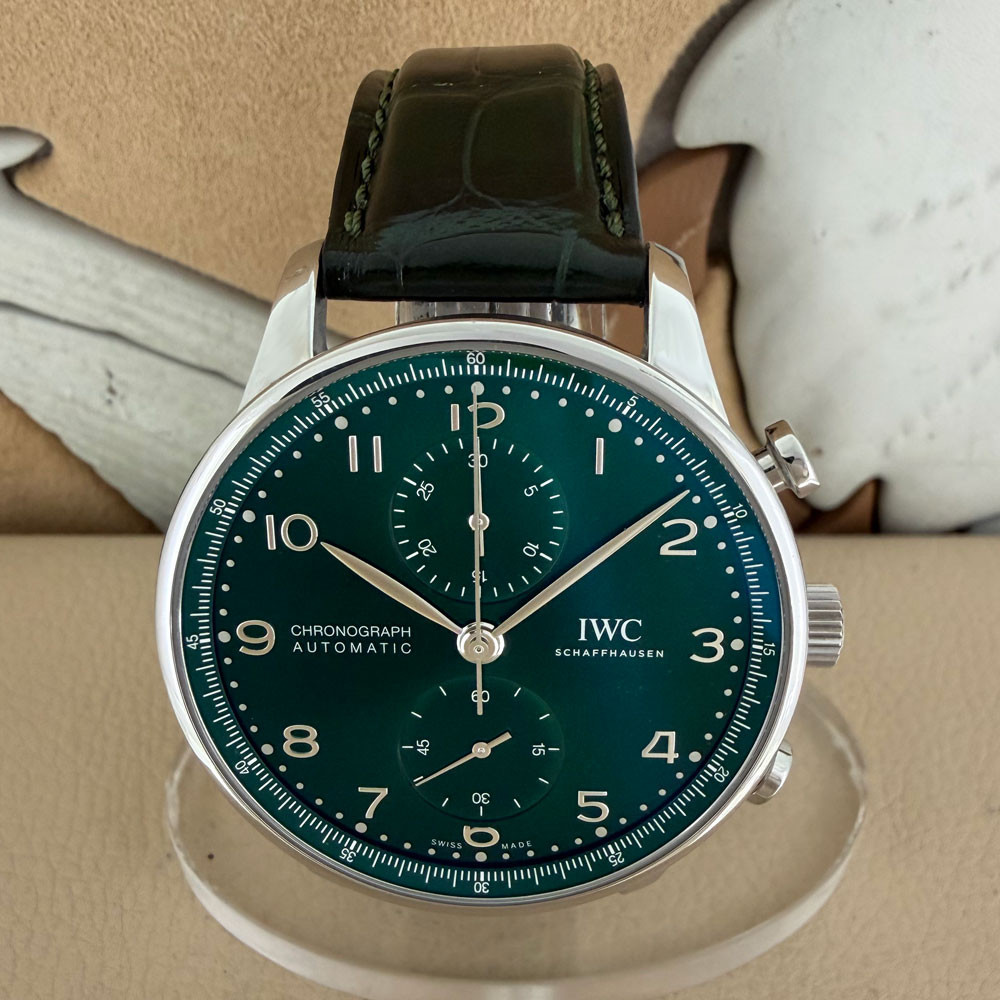 IWC Portugieser Chronograph Green Dial IW371615 0