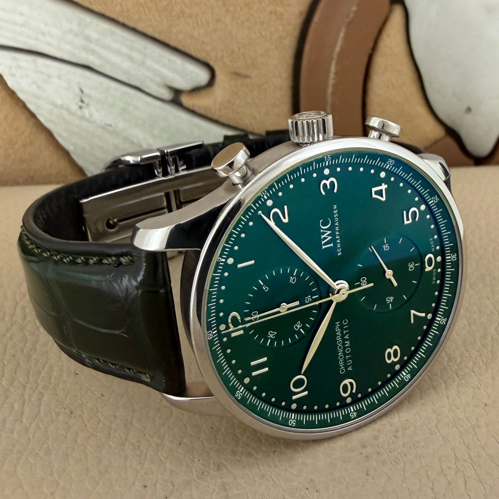 IWC Portugieser Chronograph Green Dial IW371615 13