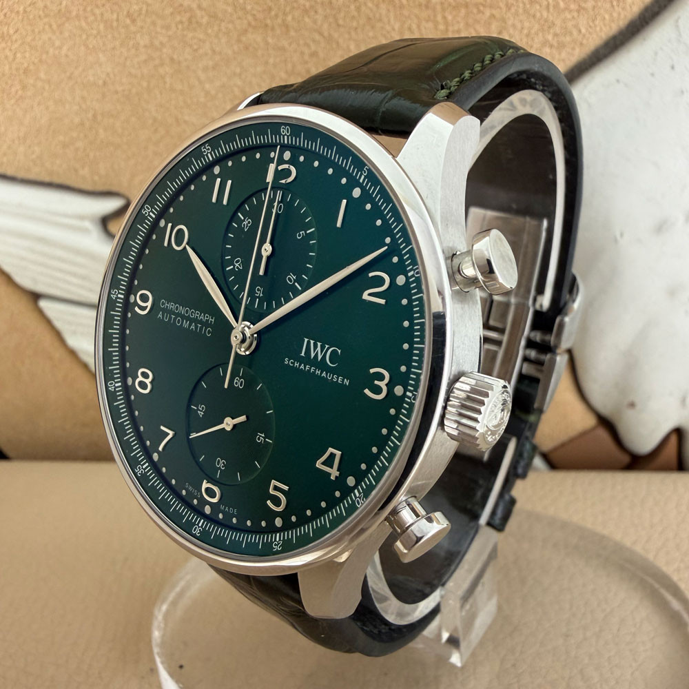 IWC Portugieser Chronograph Green Dial IW371615 2