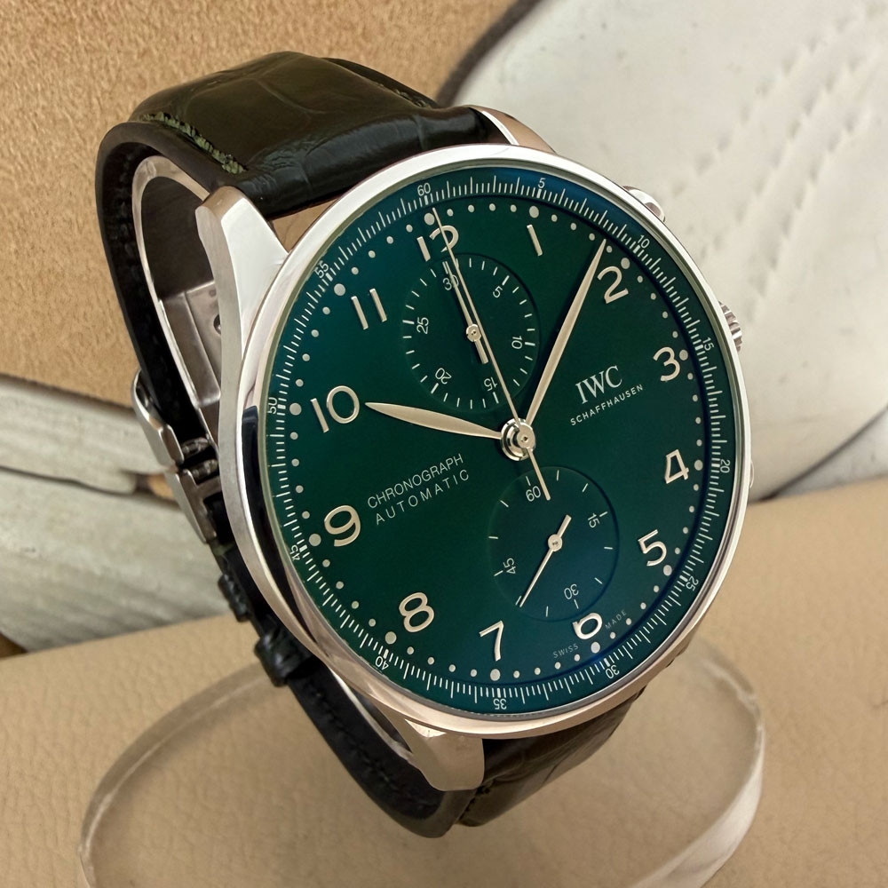 IWC Portugieser Chronograph Green Dial IW371615 3