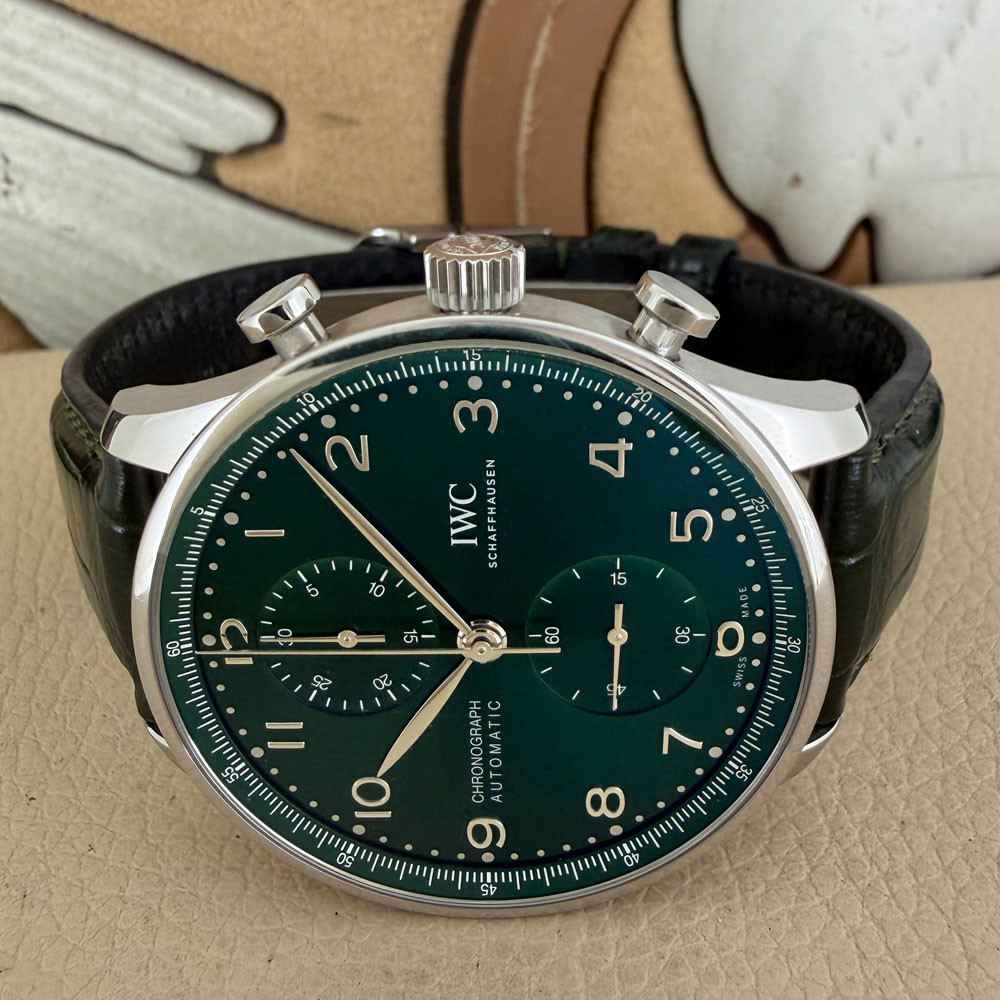 IWC Portugieser Chronograph Green Dial IW371615 7