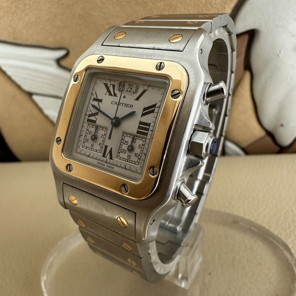 Cartier Santos Galbee Chronograph 2425 2