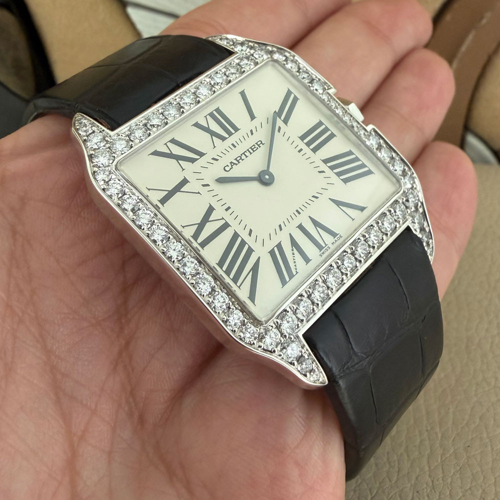 Cartier Santos Dumont Diamonds 2907 11