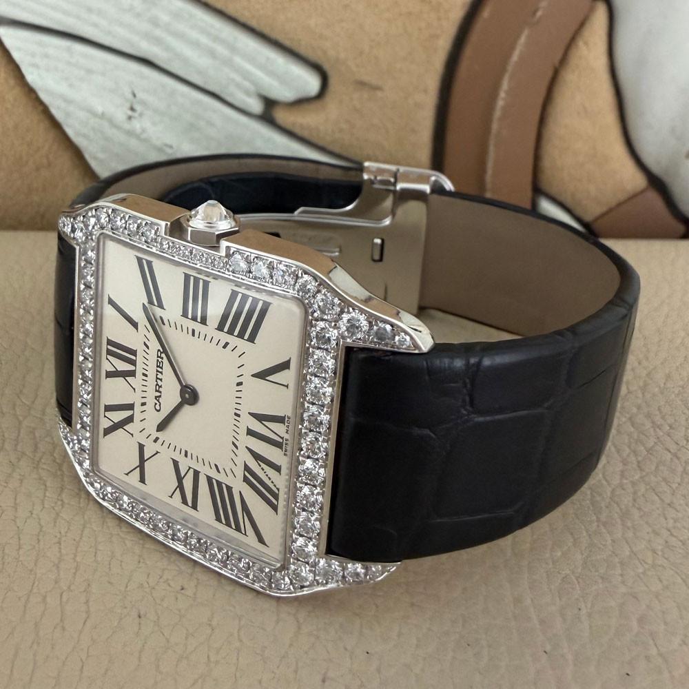 Cartier Santos Dumont Diamonds 2907 12