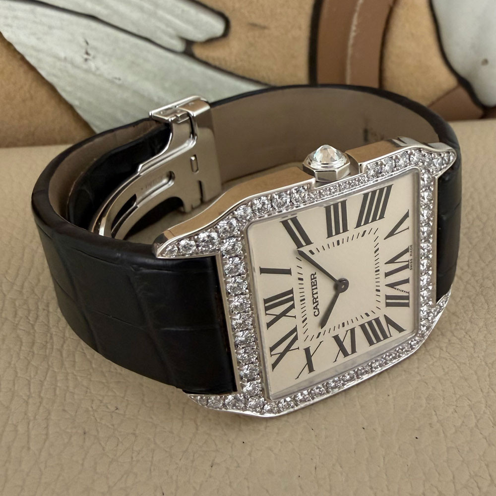 Cartier Santos Dumont Diamonds 2907 13