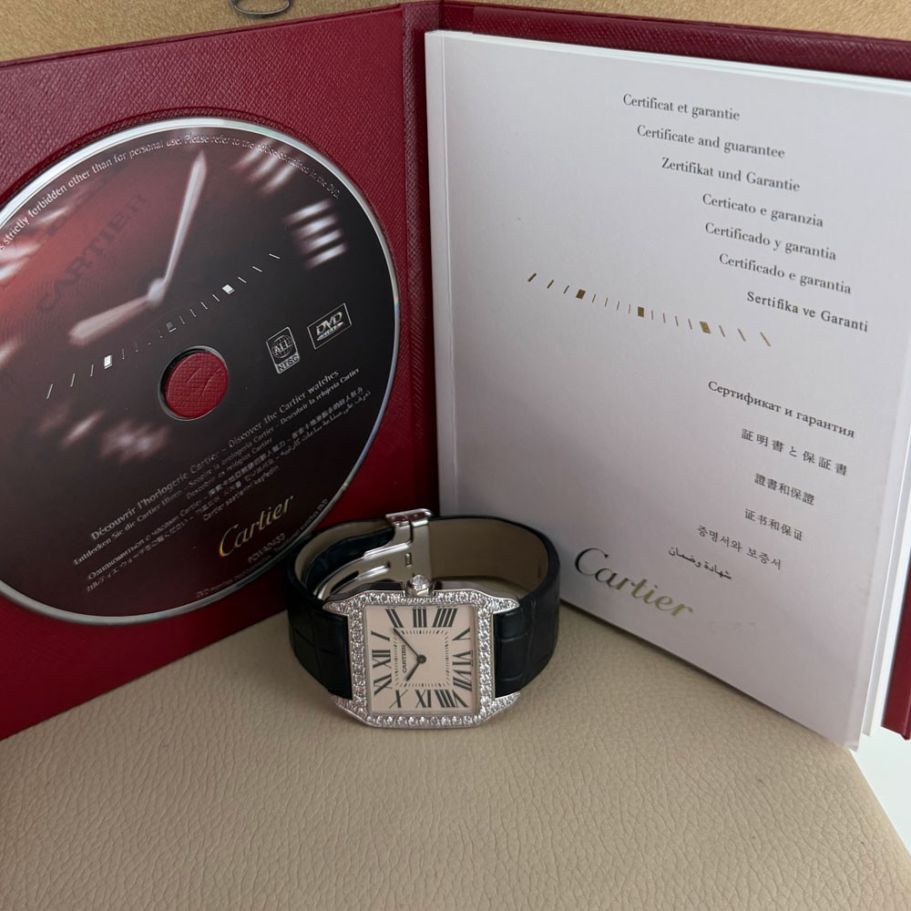 Cartier Santos Dumont Diamonds 2907 1