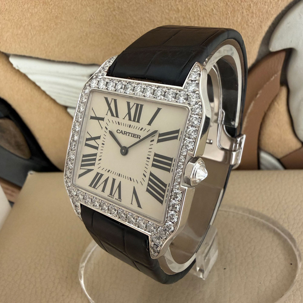 Cartier Santos Dumont Diamonds 2907 2