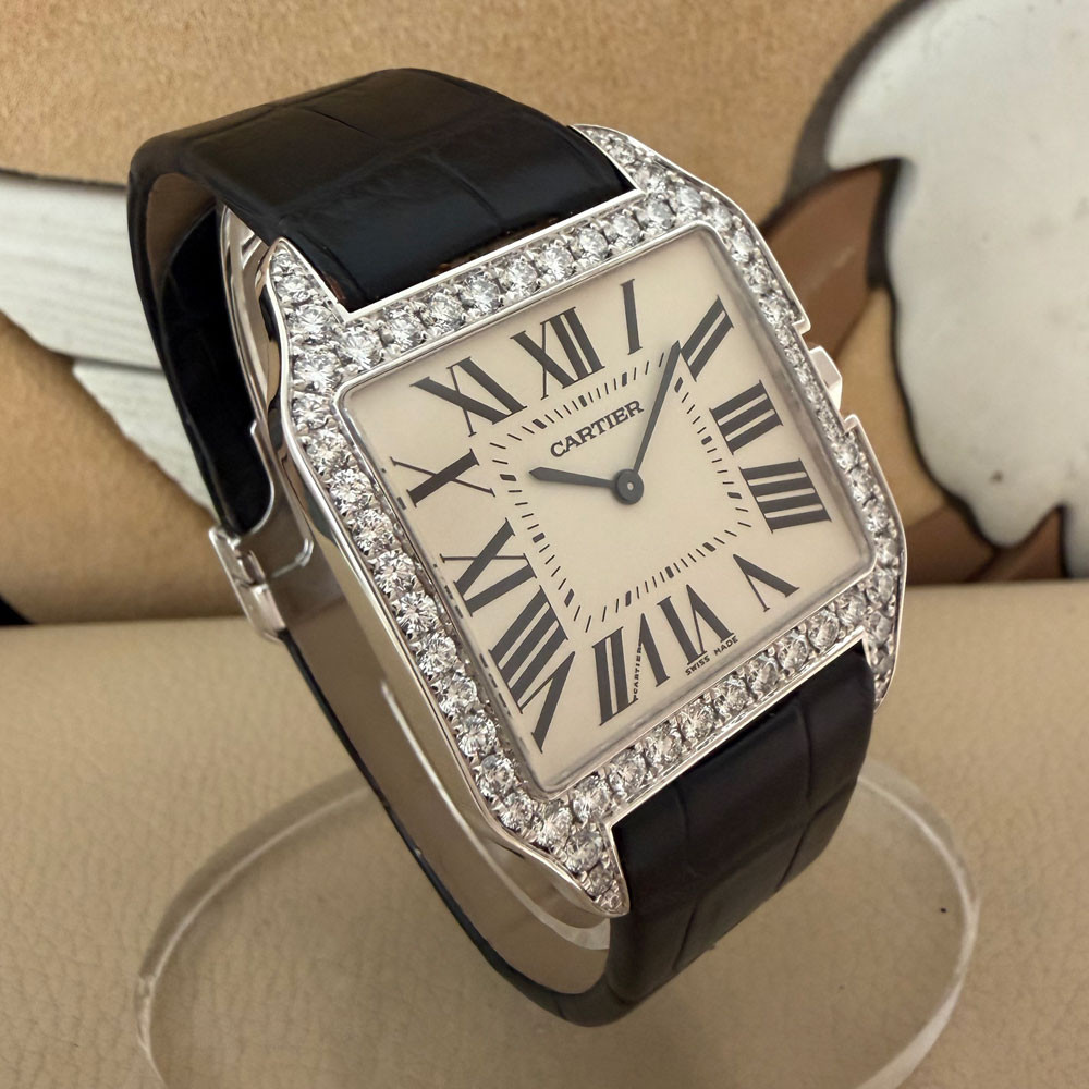 Cartier Santos Dumont Diamonds 2907 3