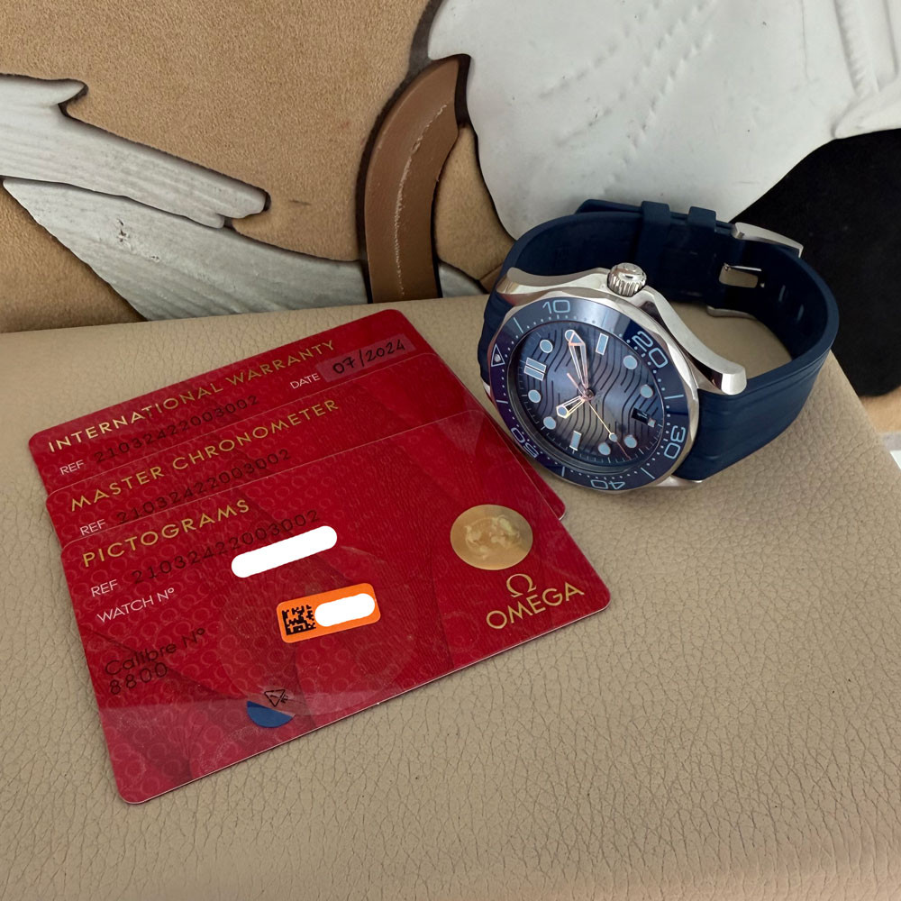 Omega Seamaster 300 Blue Dial Diver 21032422003002 1
