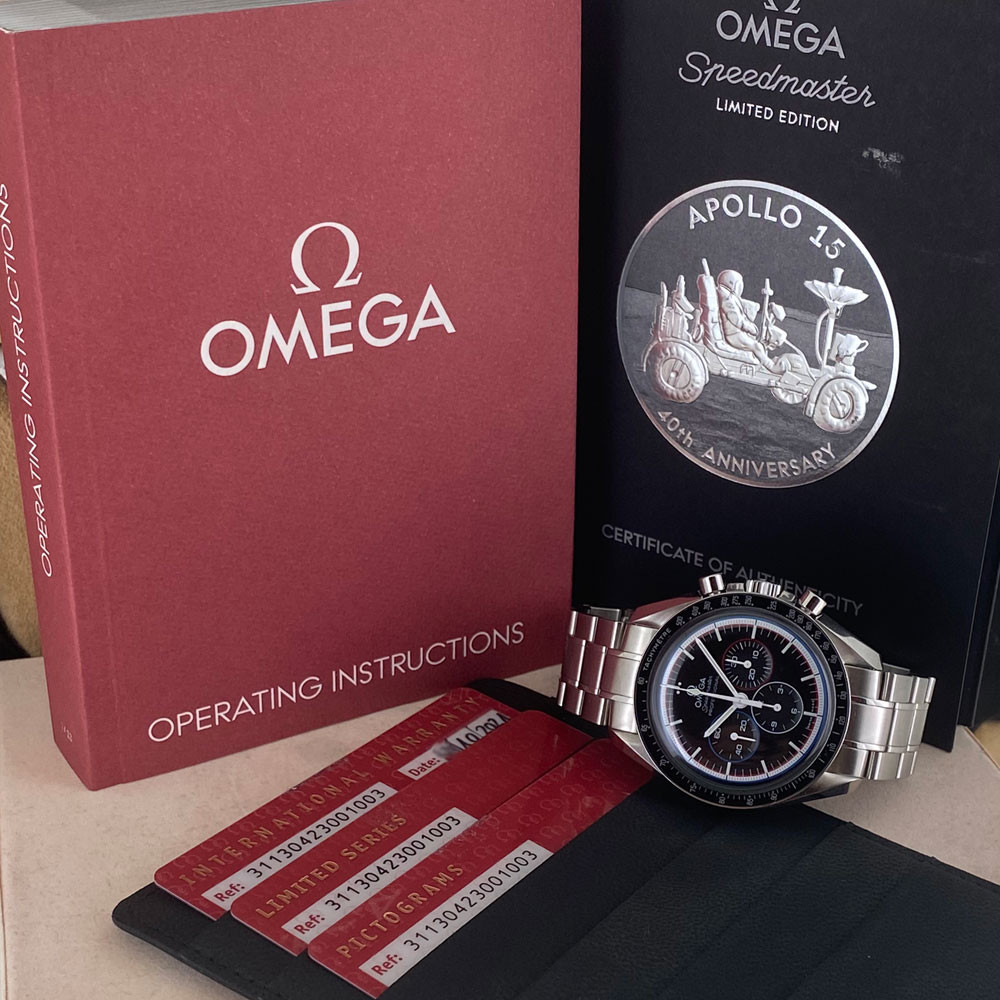 Omega Speedmaster Moonwatch Apollo 15 40th Anniversary 31130423001003 1