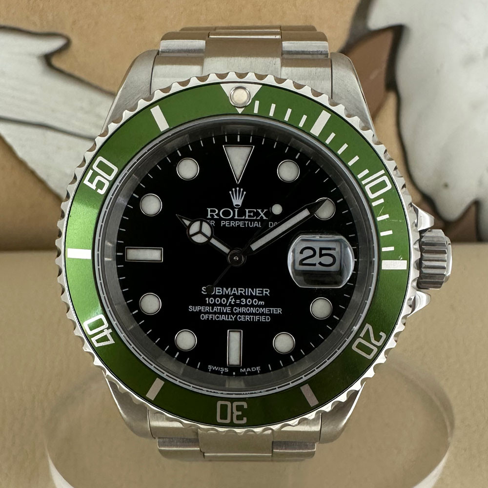 Rolex Submariner Ghiera verde Fat Four Mark I 16610LV 0