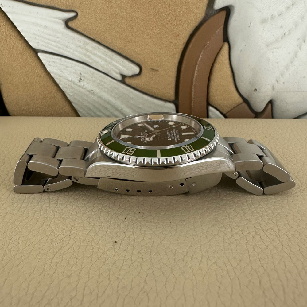 Rolex Submariner Ghiera verde Fat Four Mark I 16610LV 12