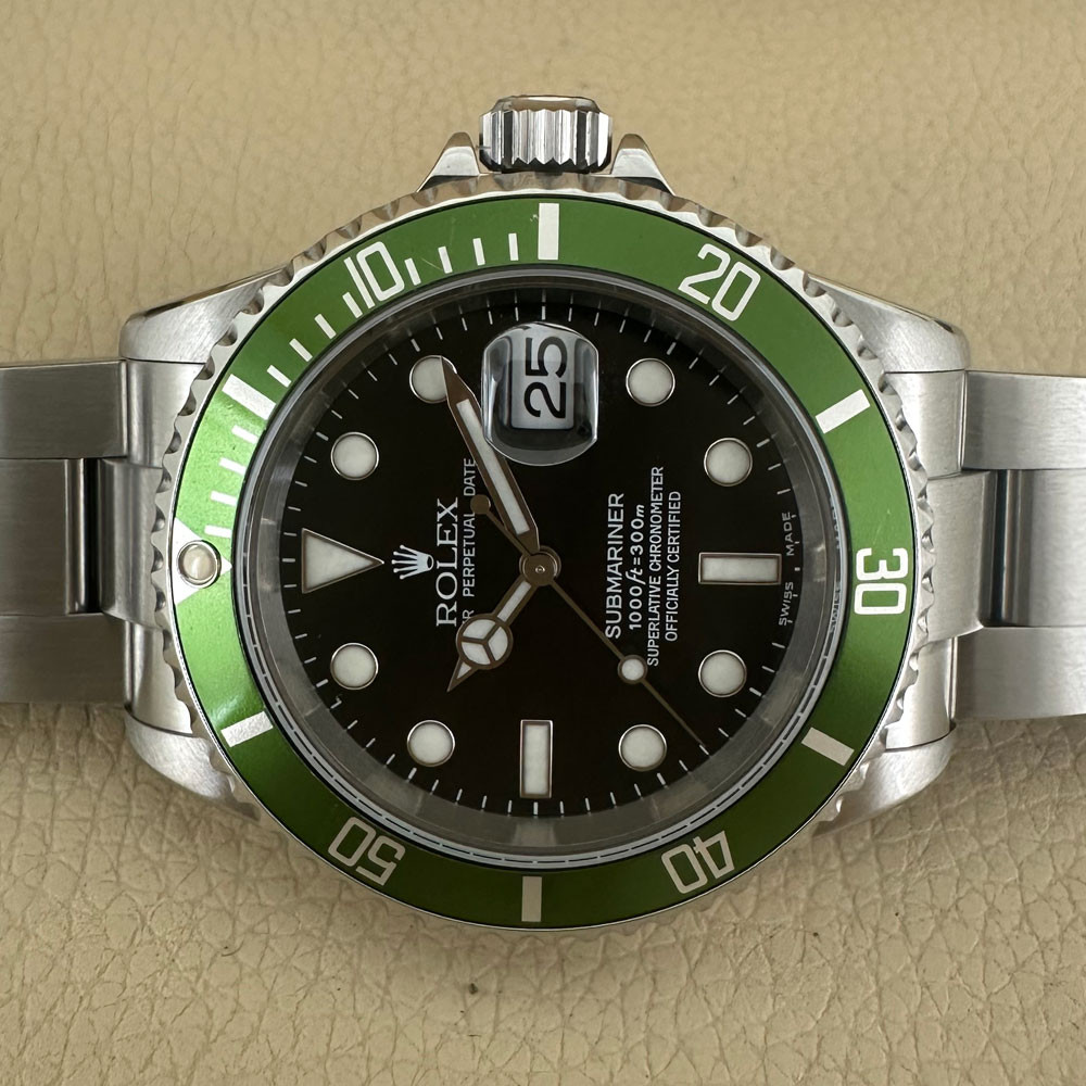 Rolex Submariner Ghiera verde Fat Four Mark I 16610LV 15