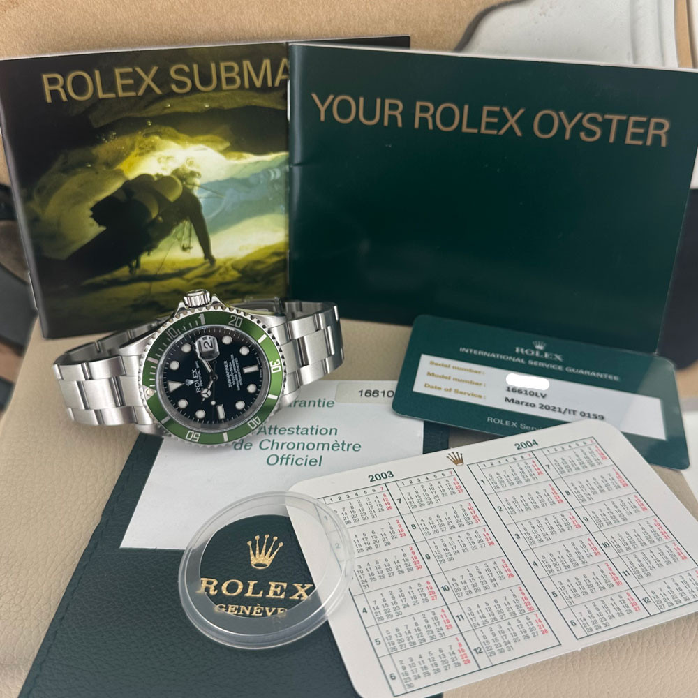 Rolex Submariner Ghiera verde Fat Four Mark I 16610LV 1