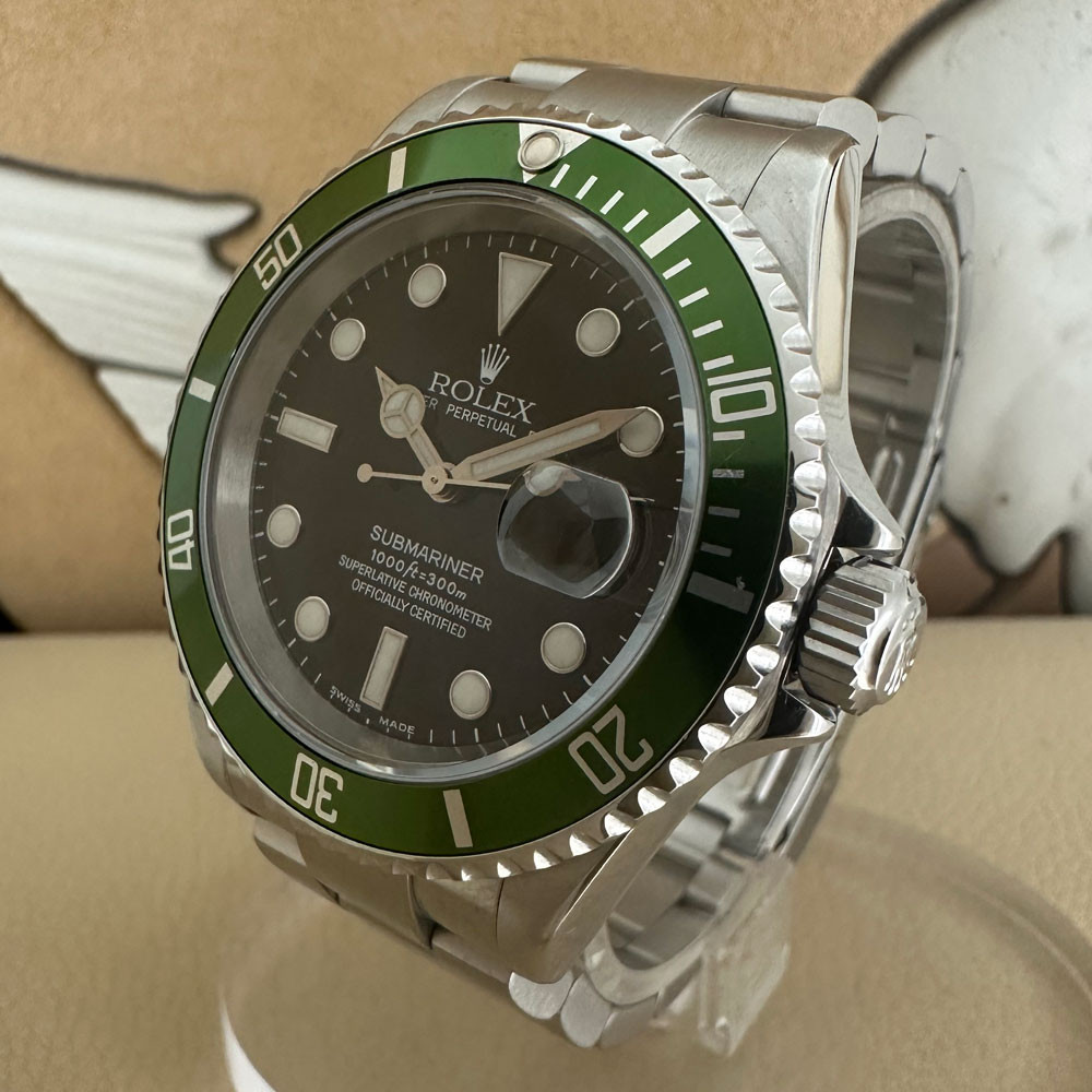 Rolex Submariner Ghiera verde Fat Four Mark I 16610LV 2