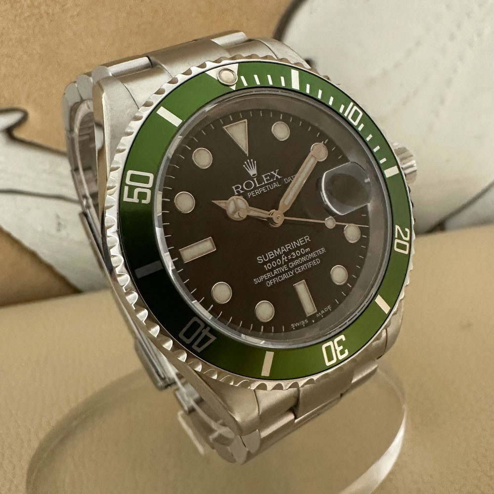 Rolex Submariner Ghiera verde Fat Four Mark I 16610LV 3