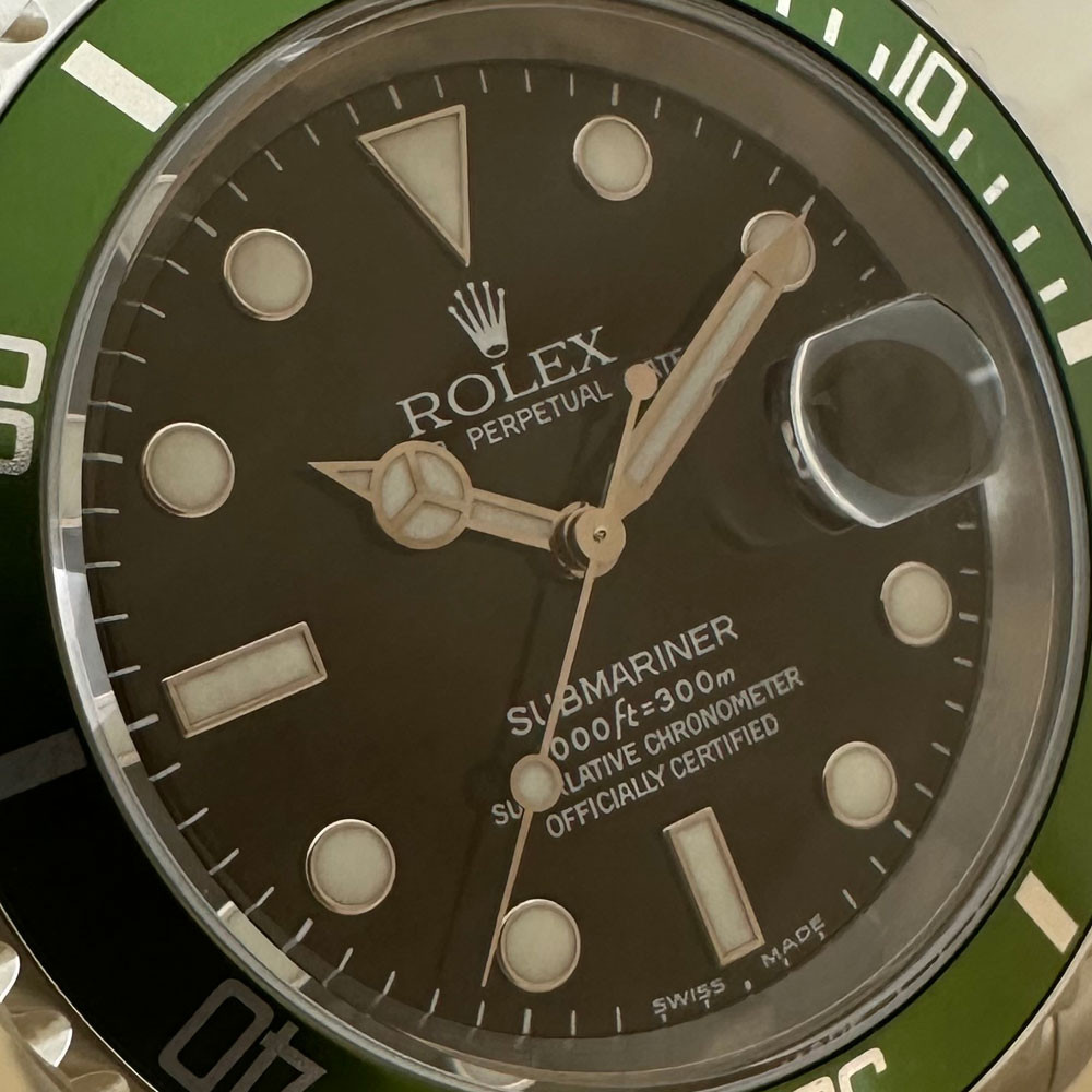 Rolex Submariner Ghiera verde Fat Four Mark I 16610LV 6