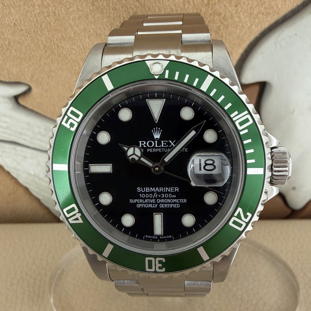 Rolex Submariner Ghiera Verde Green Bezel 16610LV 0