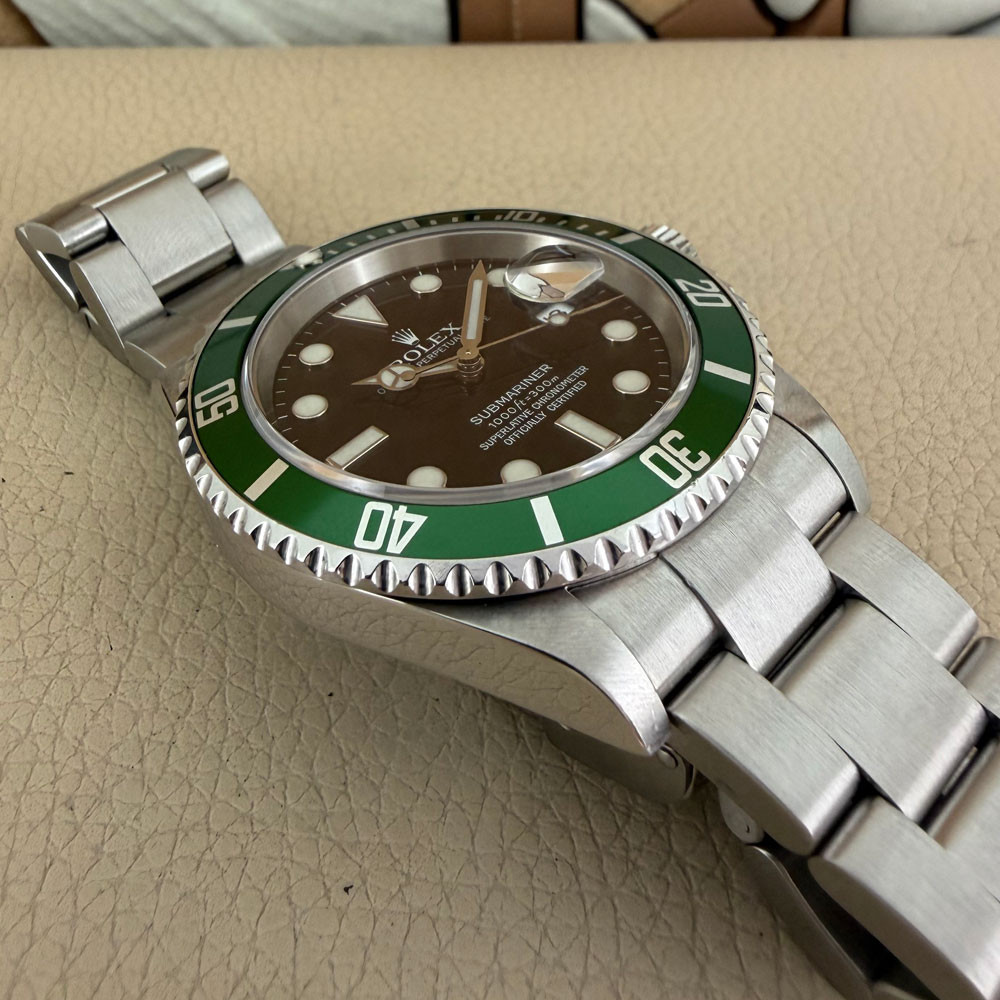 Rolex Submariner Ghiera Verde Green Bezel 16610LV 13