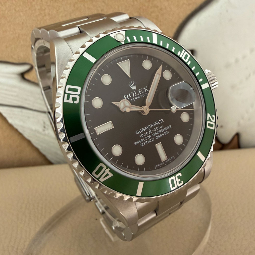 Rolex Submariner Ghiera Verde Green Bezel 16610LV 3
