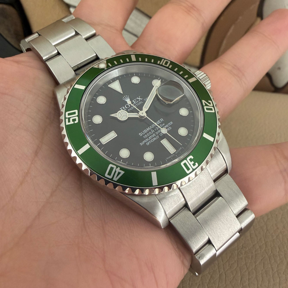 Rolex Submariner Ghiera Verde Service 2026 16610LV 11