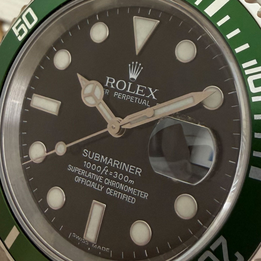Rolex Submariner Ghiera Verde Service 2026 16610LV 6