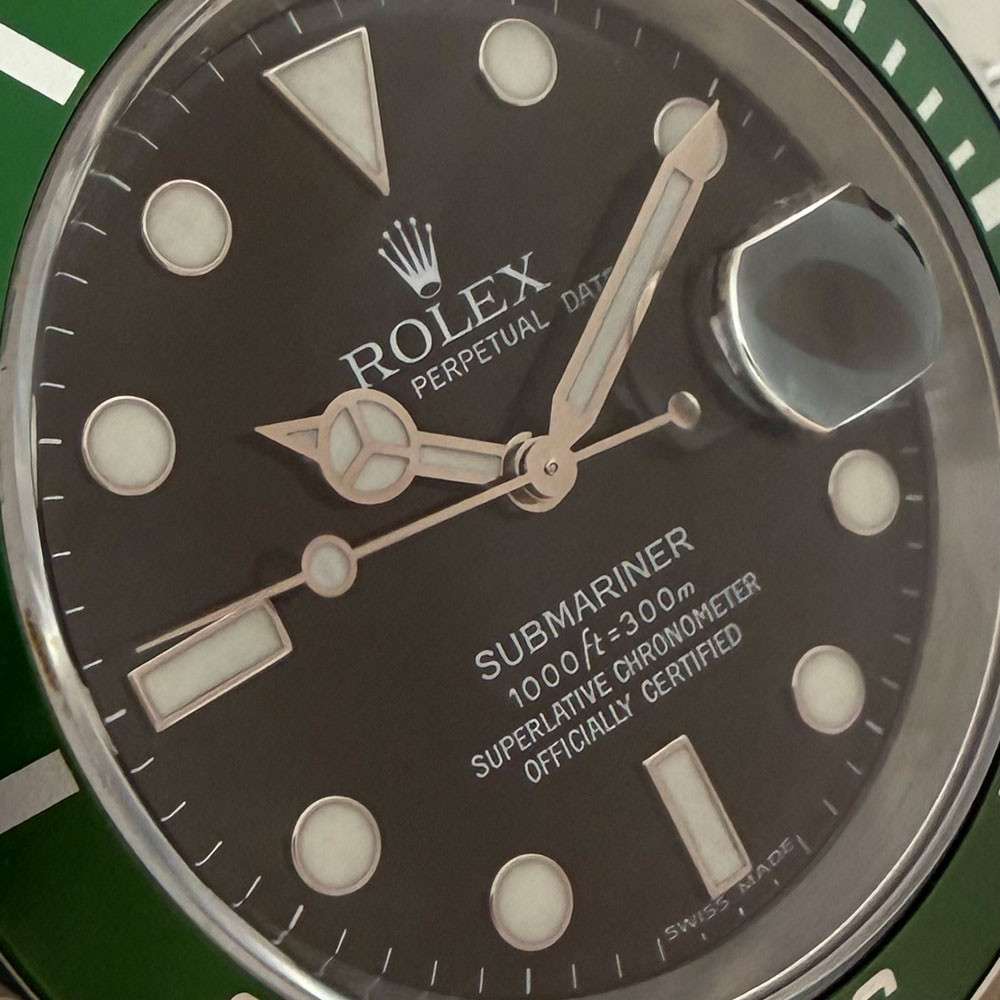 Rolex Submariner Ghiera Verde Service 2026 16610LV 7